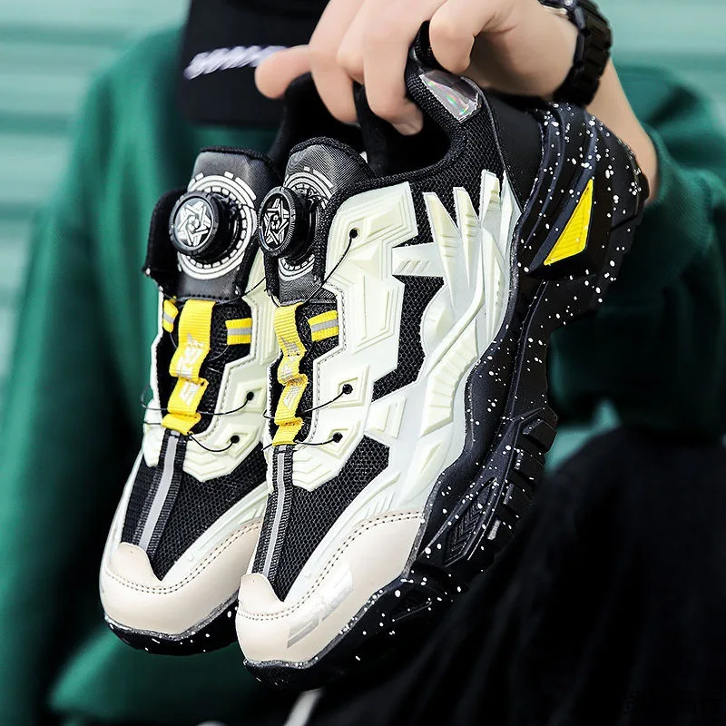 Men's Rotating Buckle Chunky Dad Sneakers Breathable Mesh Platform Shoes Techwear Heavy Sole Sport Footwear
Men's Rotating Buckle Chunky Dad Sneakers Breathable Mesh Platform Shoes Techwear Heavy Sole Sport Footwear