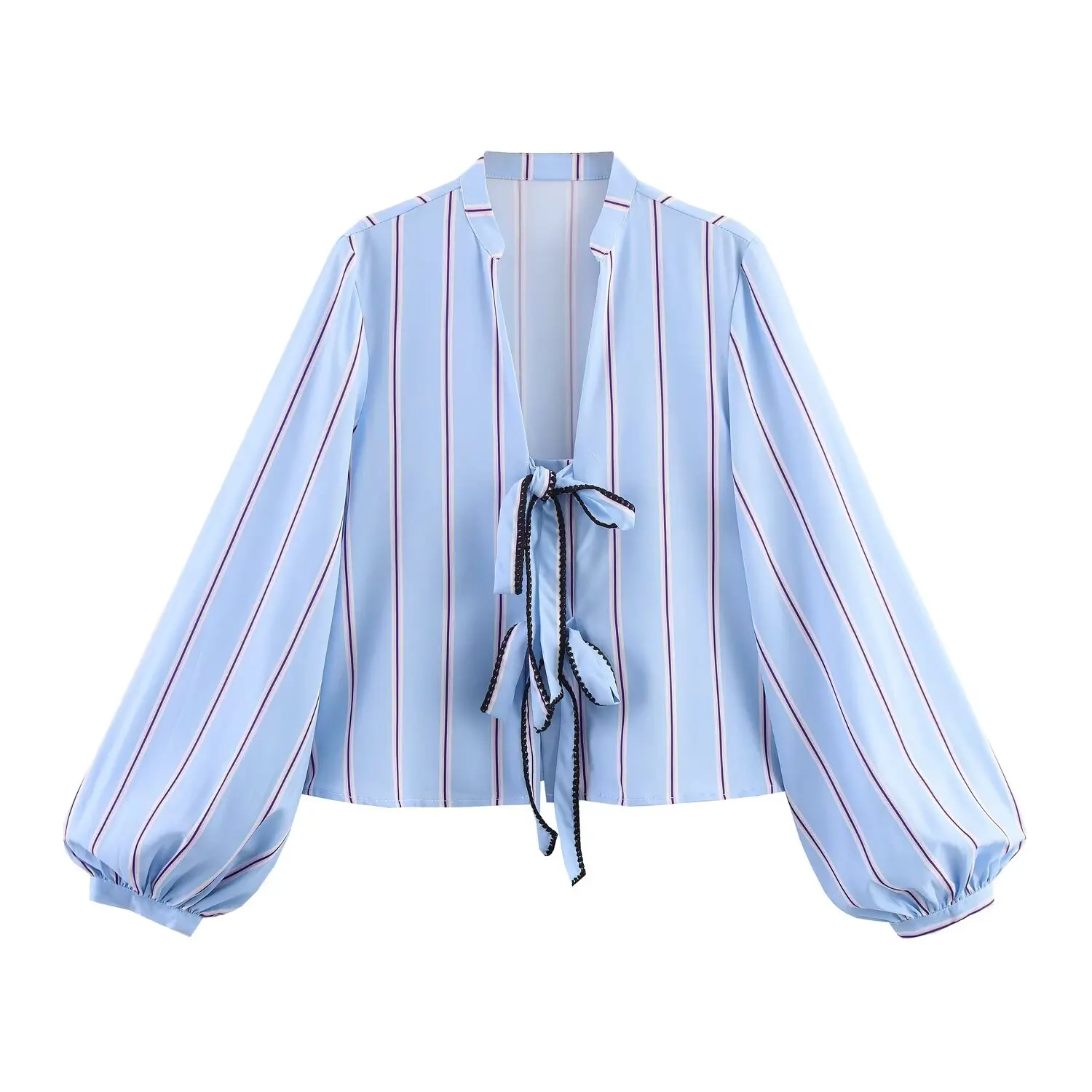 Casual Striped irt Women's Long Sve Polyester Fiber Knot Design Tee Colors Bow Tie Loose Fit European Sle
Casual Striped irt Women's Long Sve Polyester Fiber Knot Design Tee Colors Bow Tie Loose Fit European Sle