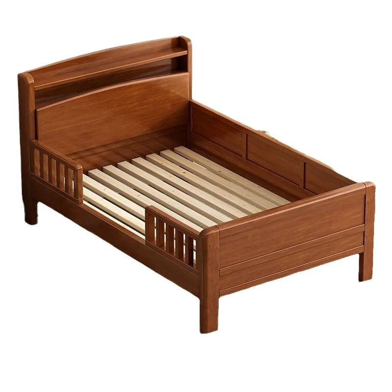 Solid wood children's bed household bedroom boys and girls single with guardrail
Solid wood children's bed household bedroom boys and girls single with guardrail