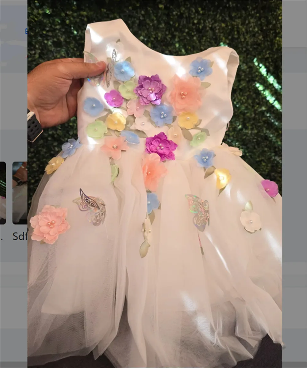 Lovely Flower Girl Wedding Dress Luxury Applique Floral Butterflies Sleeveless Princess Birthday Party Prom Dress Communion Gown
Lovely Flower Girl Wedding Dress Luxury Applique Floral Butterflies Sleeveless Princess Birthday Party Prom Dress Communion Gown