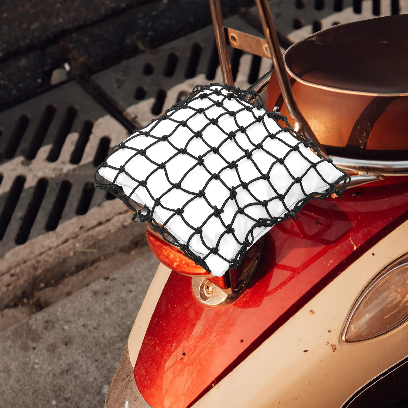 1Set Black Elastic Mesh Net Car Motorcycle Cargo Organizer Durable Luggage Storage Net 6 Hooks Included
1Set Black Elastic Mesh Net Car Motorcycle Cargo Organizer Durable Luggage Storage Net 6 Hooks Included