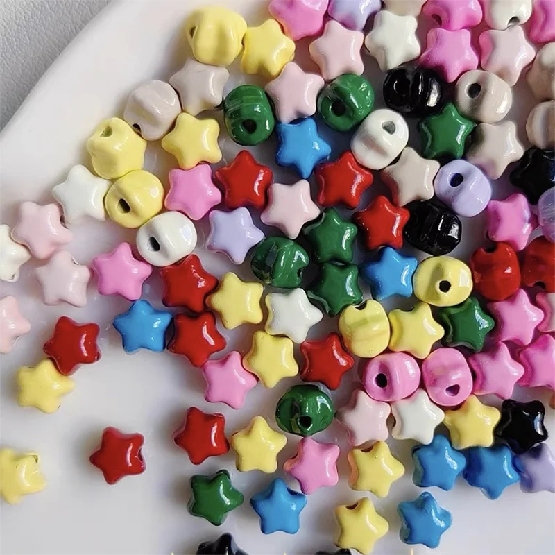 Wholesale 100pcs/lot color print cartoon star shape straight hole alloy beads diy jewelry garment pendant accessory
Wholesale 100pcs/lot color print cartoon star shape straight hole alloy beads diy jewelry garment pendant accessory
