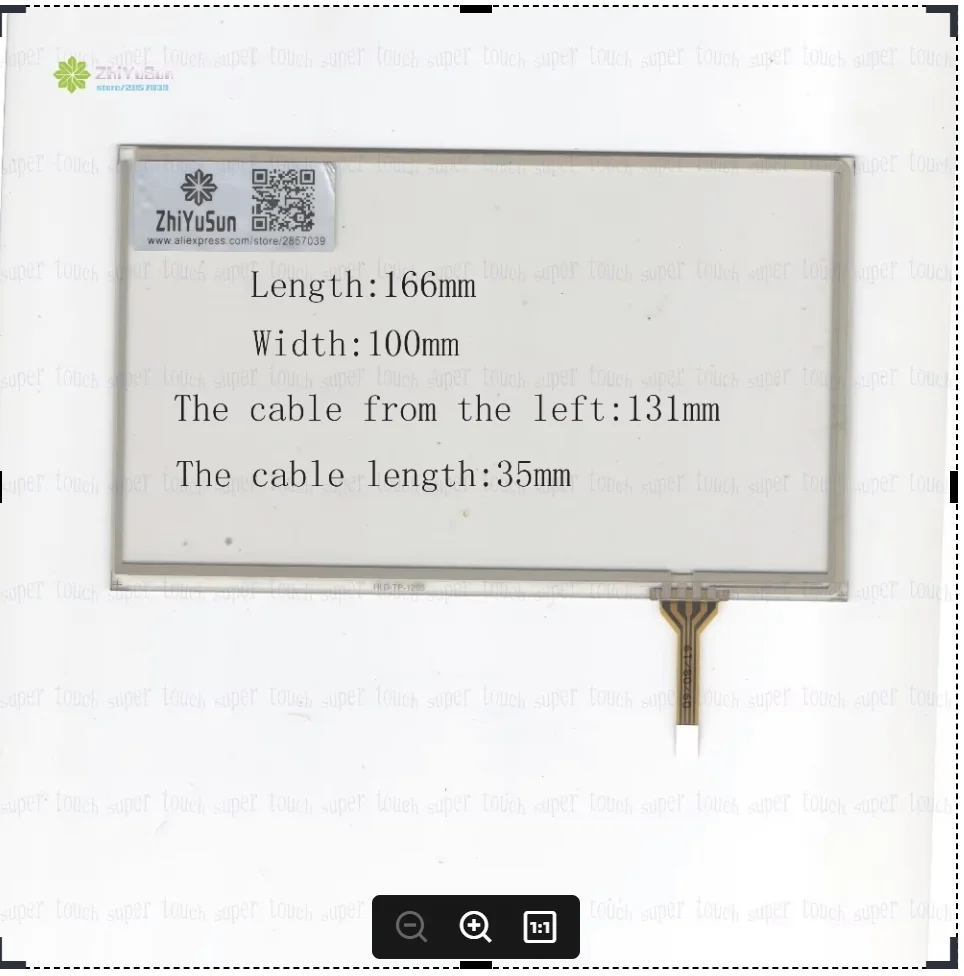 ZhiYuSun ITO-0928 7Inch Resistive touch screen Panel Digitizer ITO0928 For CAR DVD touchsensor glass
ZhiYuSun ITO-0928 7Inch Resistive touch screen Panel Digitizer ITO0928 For CAR DVD touchsensor glass