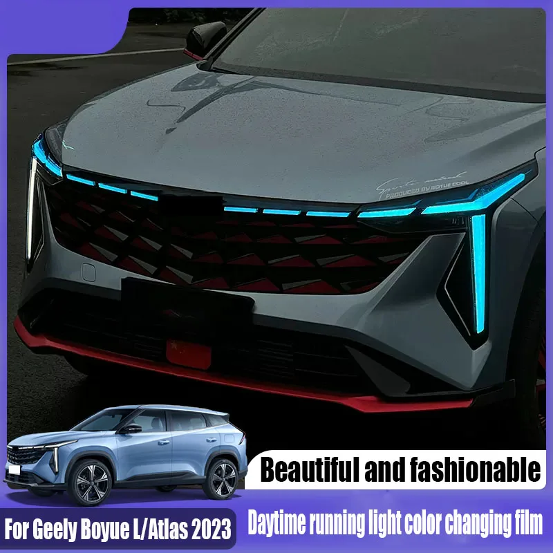 Для Geely Boyue L 2023, дневные ходовые рандовые огни, изменение цвета, фотопленка, внешние декоративные детали
Для Geely Boyue L 2023, дневные ходовые рандовые огни, изменение цвета, фотопленка, внешние декоративные детали