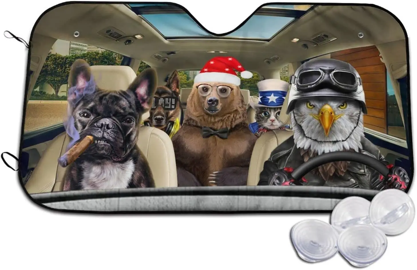 Car Sun Shade for Windshield Funny Animals Car Sun Shade Cover for Most Sedans SUV Truck Pickup Car Sun Shade 2 Sizes
Car Sun Shade for Windshield Funny Animals Car Sun Shade Cover for Most Sedans SUV Truck Pickup Car Sun Shade 2 Sizes