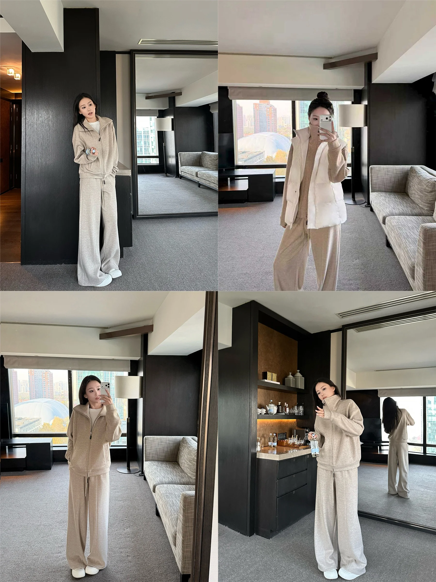 Комплект из утепленного флисом свитшота и спортивных брюк из ацетатной шерсти серии 5werkwen Main Line: теплый, классический, модный женский комплект
Комплект из утепленного флисом свитшота и спортивных брюк из ацетатной шерсти серии 5werkwen Main Line: теплый, классический, модный женский комплект