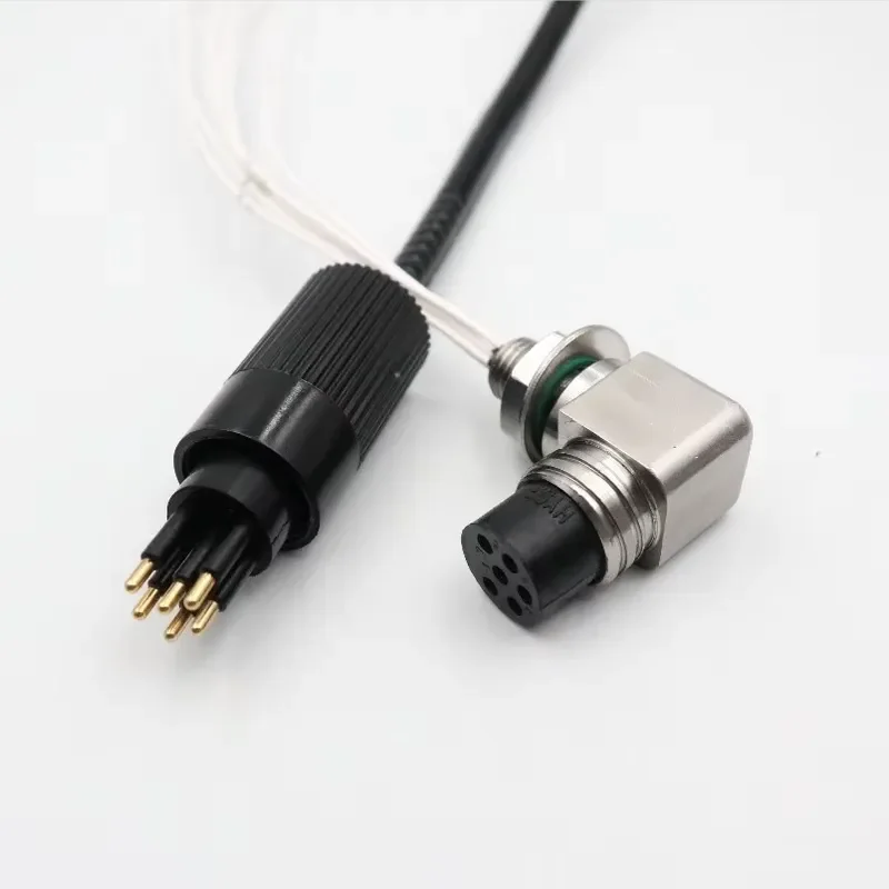Water-Tight Right-Angle Connector 316L Stainless Steel Housing 2-16 Pins for ROV Underwater Equipment Limited Installation
Water-Tight Right-Angle Connector 316L Stainless Steel Housing 2-16 Pins for ROV Underwater Equipment Limited Installation