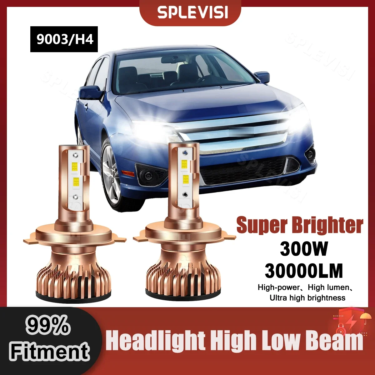 All-In-One LED Headlight High Low Beam Light 9V-24V 300W For Ford Fusion 2002 2003 2004 2005 2006 2007 2008 2009 2010 2011 2012
All-In-One LED Headlight High Low Beam Light 9V-24V 300W For Ford Fusion 2002 2003 2004 2005 2006 2007 2008 2009 2010 2011 2012