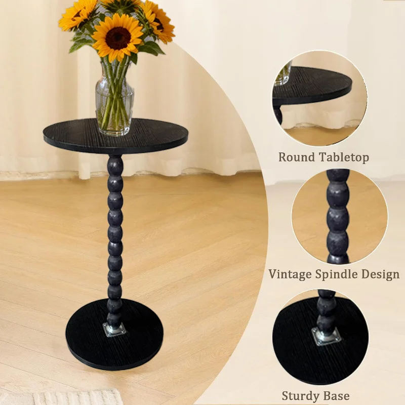 Round Side Table, Small Drink Table for Small Spaces, Modern Accent Nightstand with Solid Wood Leg for Living Room, Bedroom
Round Side Table, Small Drink Table for Small Spaces, Modern Accent Nightstand with Solid Wood Leg for Living Room, Bedroom
