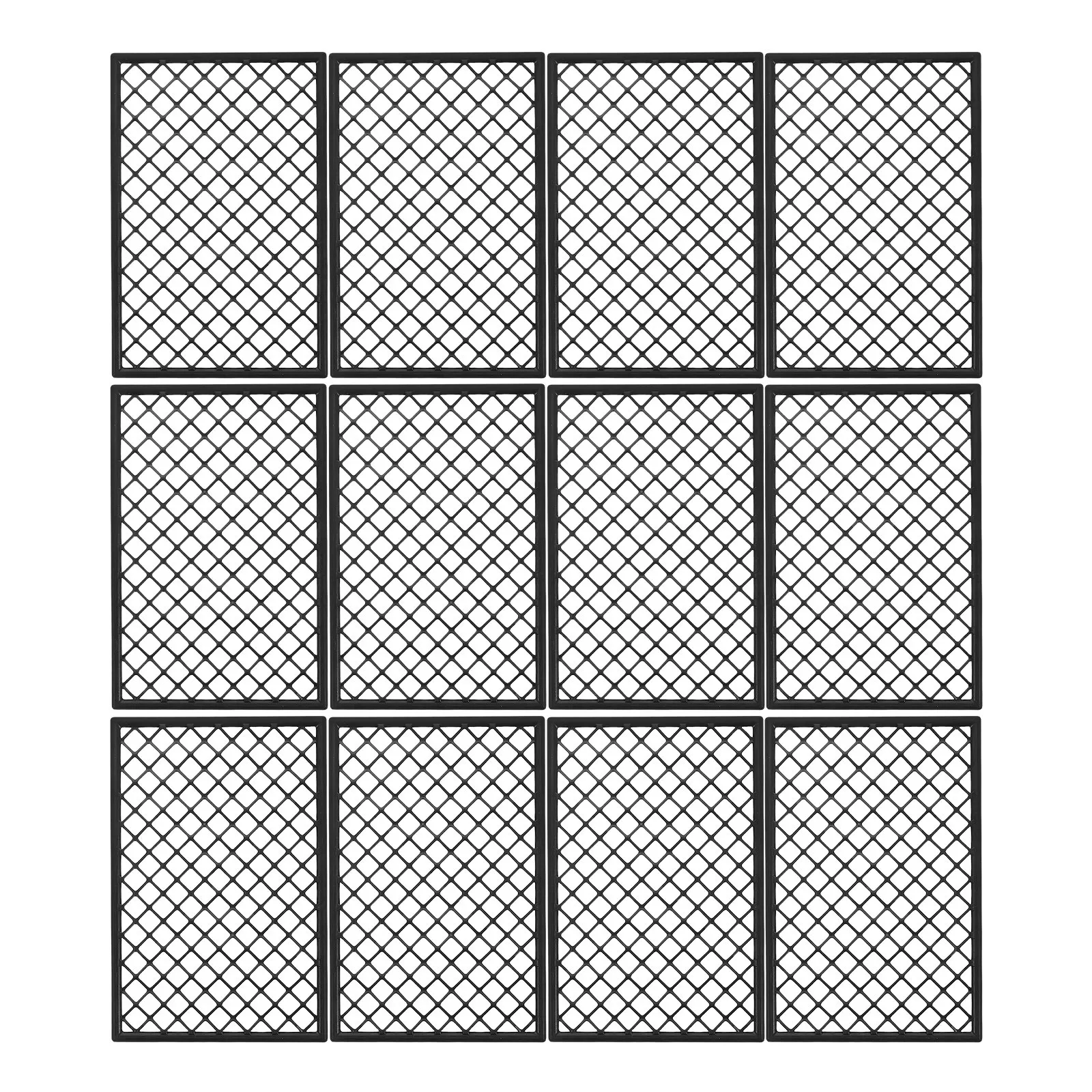 12Pcs Miniature Iron Wire Mesh Fence Panels for DIY Prison War Scene Building Security Perimeter Garden Landscape Decorative
12Pcs Miniature Iron Wire Mesh Fence Panels for DIY Prison War Scene Building Security Perimeter Garden Landscape Decorative
