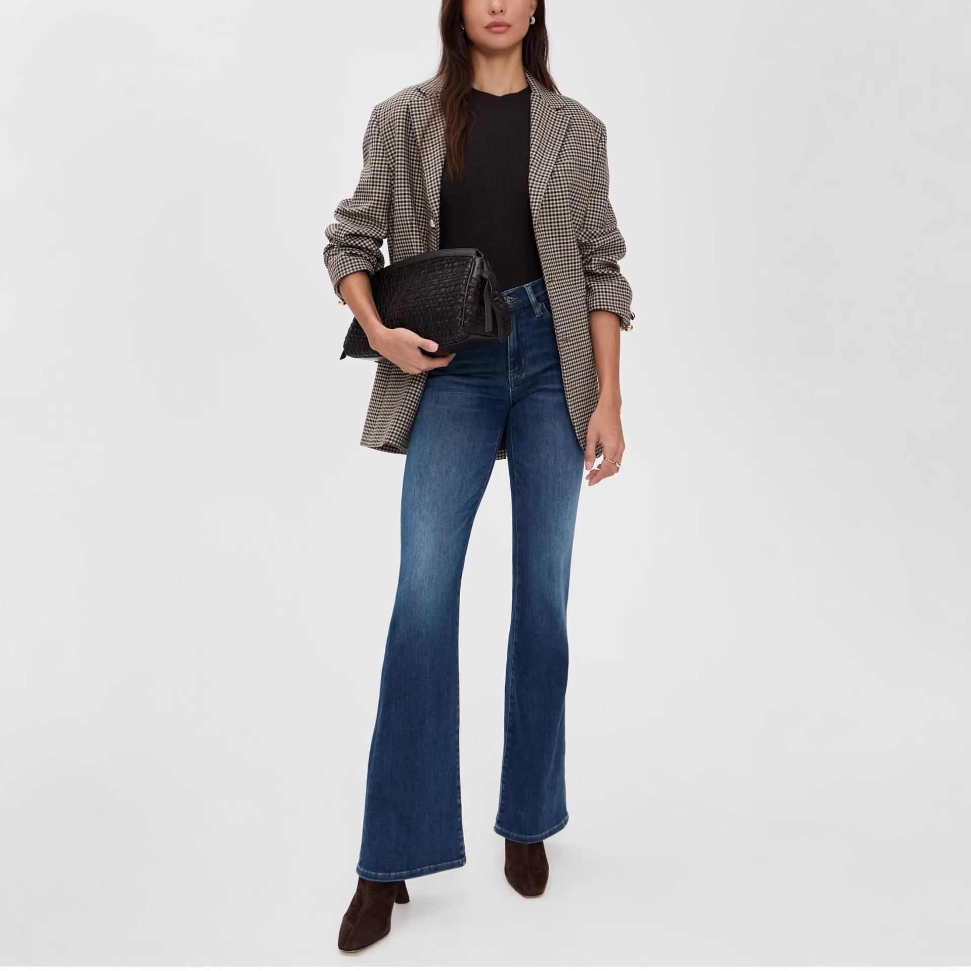 Dave&di Elegant French Minimalist Mid Waist Deep Blue Flared Denim Pants For Women Slim Fit Jeans Women's Jeans Woman Clothes
Dave&di Elegant French Minimalist Mid Waist Deep Blue Flared Denim Pants For Women Slim Fit Jeans Women's Jeans Woman Clothes