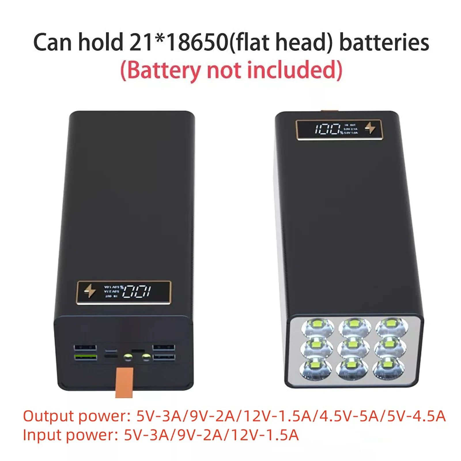 Power Bank для быстрой зарядки DIY Shell 21x18650 Чехол для хранения аккумуляторов без сварки Съемный ЖК-дисплей Чехол Power Bank без аккумулятора
Power Bank для быстрой зарядки DIY Shell 21x18650 Чехол для хранения аккумуляторов без сварки Съемный ЖК-дисплей Чехол Power Bank без аккумулятора
