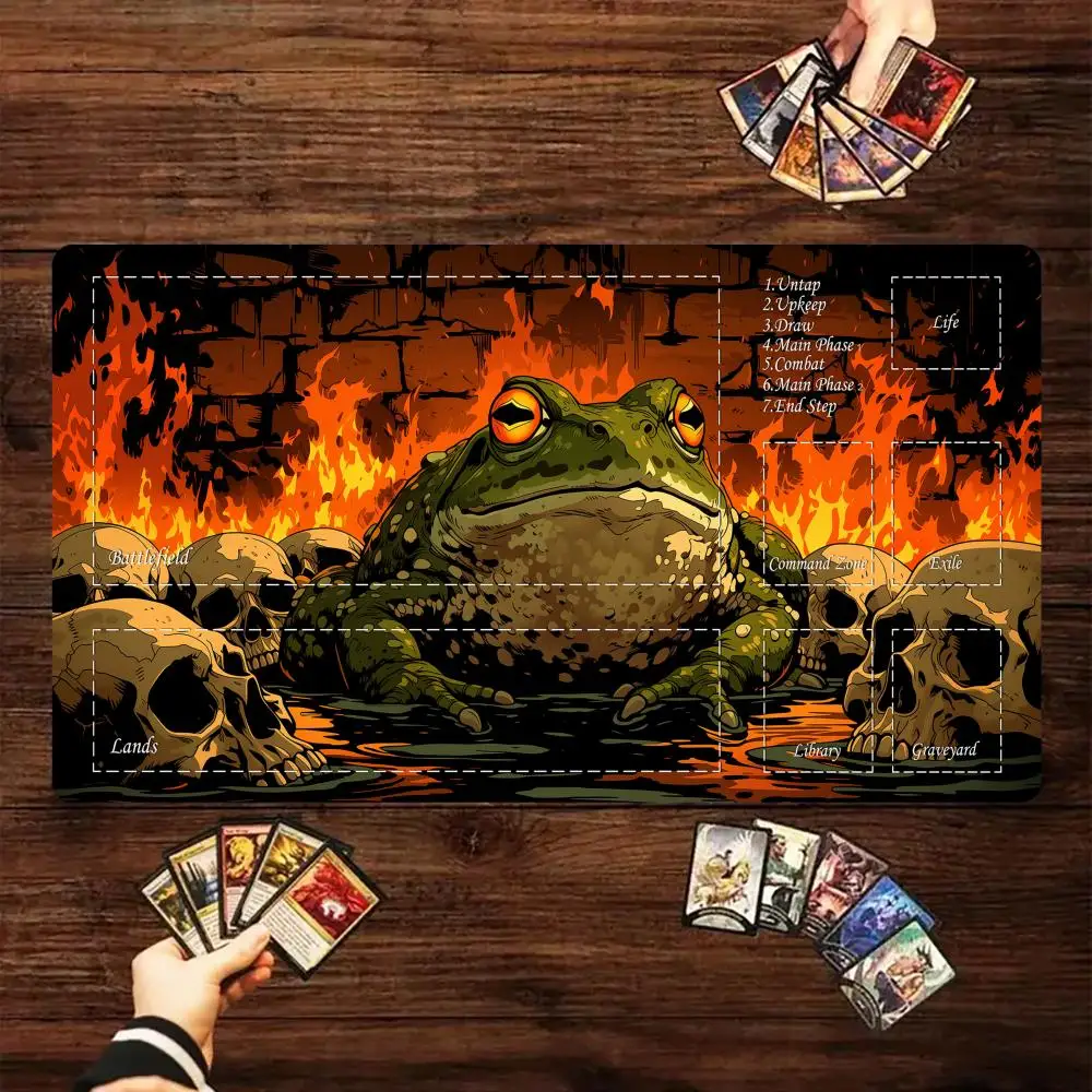 Игровой коврик Sea of Fire and Toad Magic Card Battle Mat MTG с противоскользящим основанием 35X60CM, коврик для настольных игр TCG
Игровой коврик Sea of Fire and Toad Magic Card Battle Mat MTG с противоскользящим основанием 35X60CM, коврик для настольных игр TCG