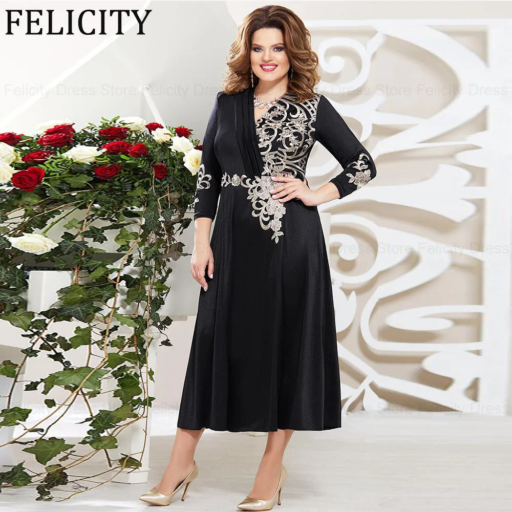 Black Plus Size Mother of the Bride Dresses 2024 A-Line V-Neck Elegant Wedding Guest Dresses Applique Pleated Party Evening Gown
Black Plus Size Mother of the Bride Dresses 2024 A-Line V-Neck Elegant Wedding Guest Dresses Applique Pleated Party Evening Gown