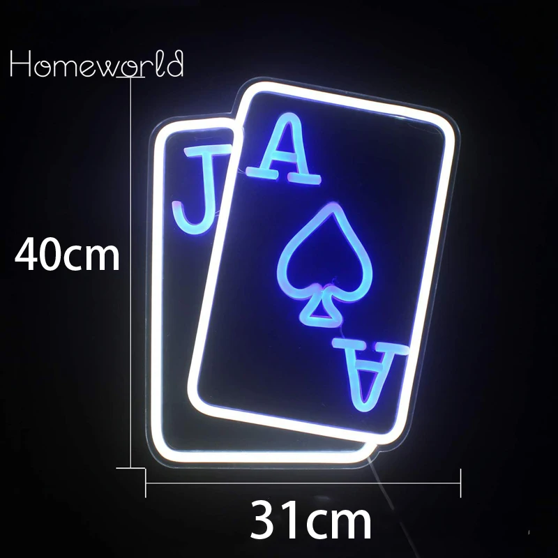 Poker Neon Sign For Wall Decor Pink Blue Led Lights Powered Card Game Wall Light Up Signs Bar Gaming Room Wall Decoration
Poker Neon Sign For Wall Decor Pink Blue Led Lights Powered Card Game Wall Light Up Signs Bar Gaming Room Wall Decoration
