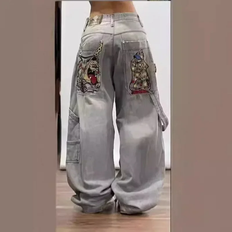 NICE Spring New Y2K American High Street Gradient Свободные прямые джинсы унисекс Модные джинсовые хлопковые брюки для мужчин и женщин
NICE Spring New Y2K American High Street Gradient Свободные прямые джинсы унисекс Модные джинсовые хлопковые брюки для мужчин и женщин