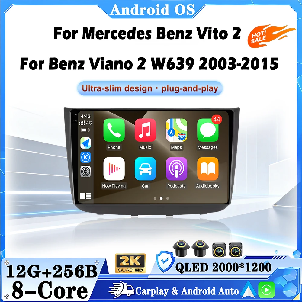 For Mercedes Benz Vito 2 For Benz Viano 2 W639 2003-2015 Car Multimedia Player Radio Video Stereo Audio Head Unit Carplay
For Mercedes Benz Vito 2 For Benz Viano 2 W639 2003-2015 Car Multimedia Player Radio Video Stereo Audio Head Unit Carplay