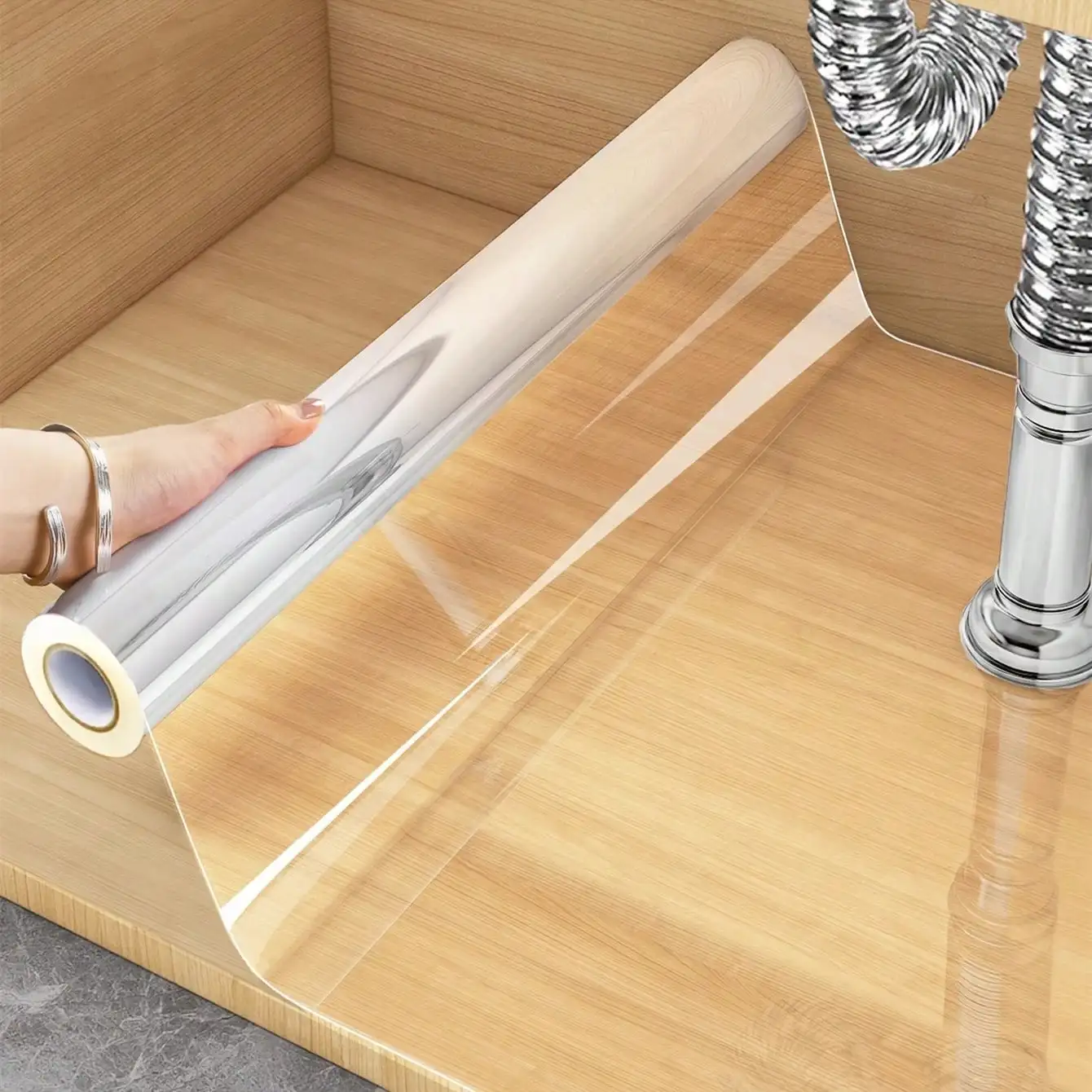 1 roll of transparent wall protection film, oil stain proof,plastic kitchen splashback wall, static sticker wall protection film
1 roll of transparent wall protection film, oil stain proof,plastic kitchen splashback wall, static sticker wall protection film