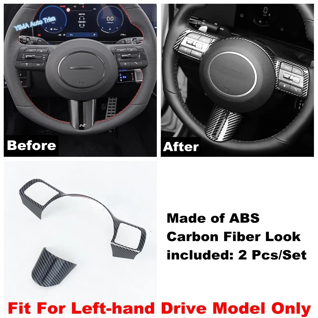 LHD 2PCS Car Steering Wheel Frame Decoration Cover Trim For Hyundai Sonata 11th 2024 2025 ABS Carbon Fiber Accessories Interior
LHD 2PCS Car Steering Wheel Frame Decoration Cover Trim For Hyundai Sonata 11th 2024 2025 ABS Carbon Fiber Accessories Interior
