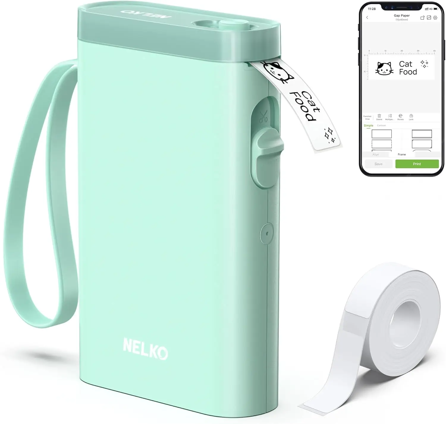 P21 Bluetooth Label Printer, Wireless Mini Label Maker with Tape & Templates, Green
P21 Bluetooth Label Printer, Wireless Mini Label Maker with Tape & Templates, Green