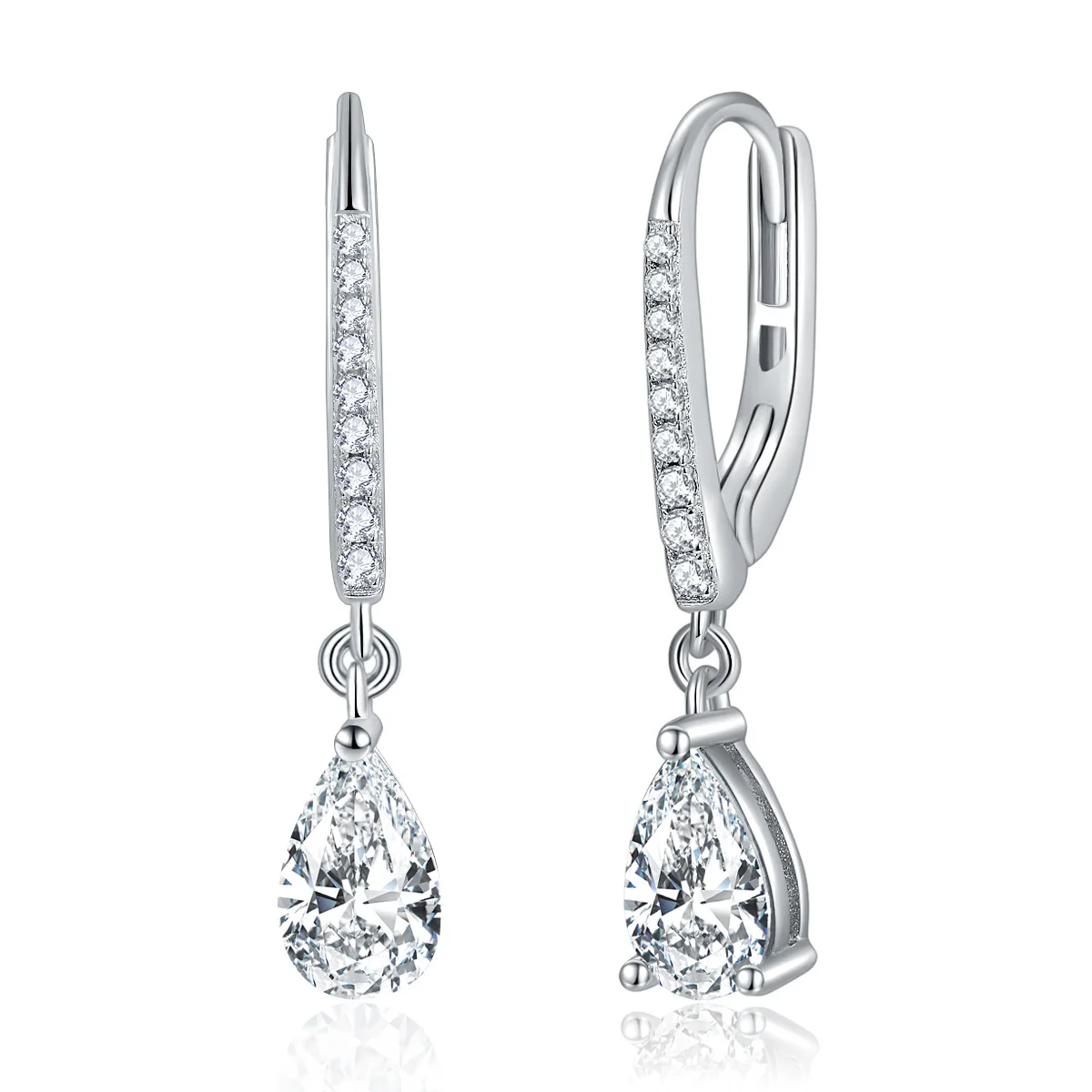 Water Drop 5 * 8mm One Carat Pear Earrings S925 Sterling Silver Gold Plated Women's Full Mozambican Diamond Earrings
Water Drop 5 * 8mm One Carat Pear Earrings S925 Sterling Silver Gold Plated Women's Full Mozambican Diamond Earrings