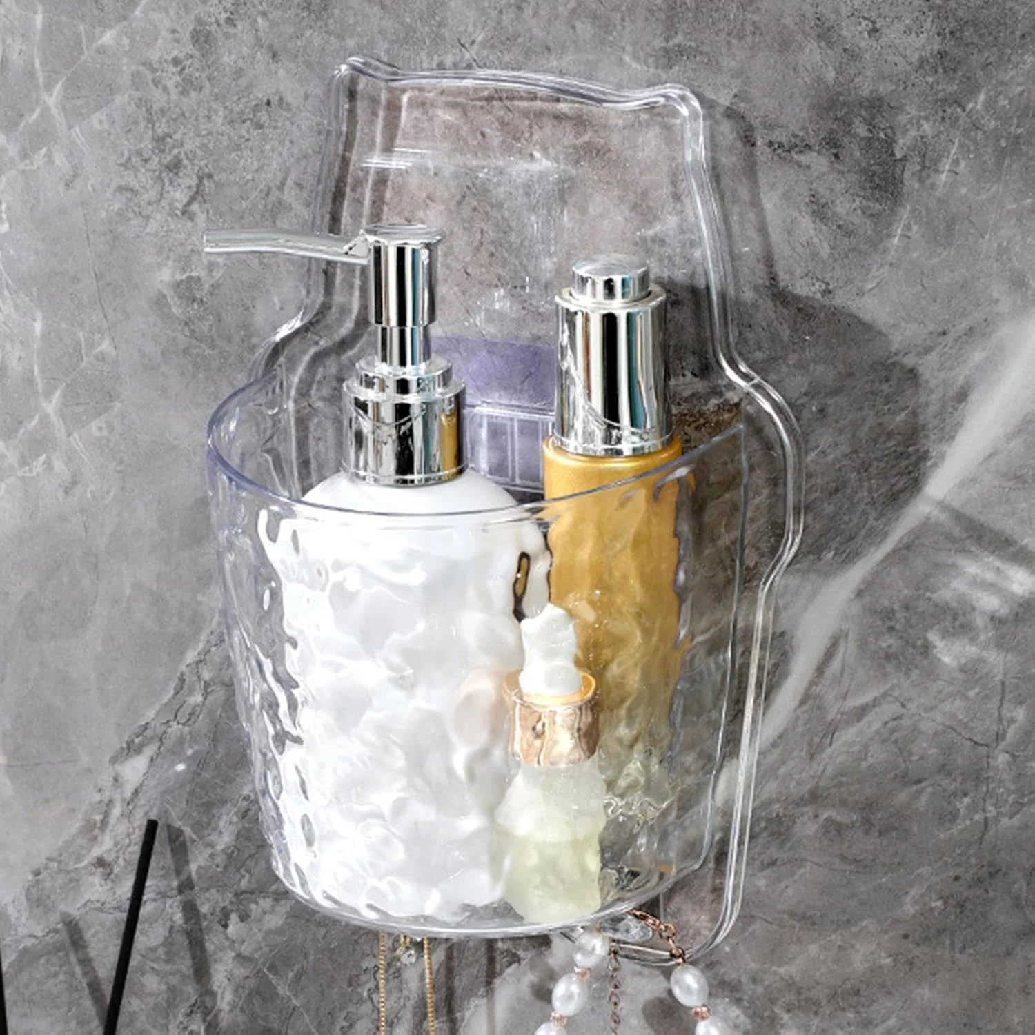 Wall Mount Shower Organizer No Drilling Shower Rack Adhesive Hanging Wall Organizer for Toothbrush Toothpaste Makeup Brush 
Wall Mount Shower Organizer No Drilling Shower Rack Adhesive Hanging Wall Organizer for Toothbrush Toothpaste Makeup Brush