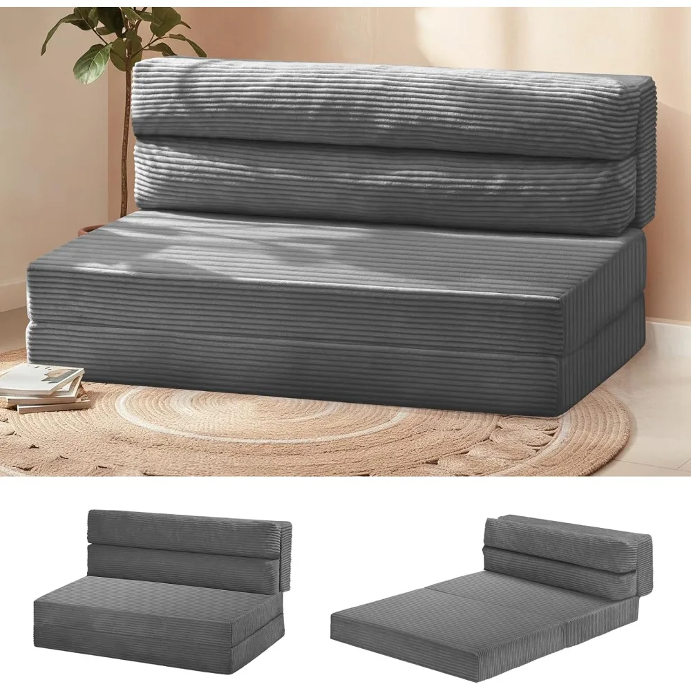 Full-Size Foldable Sofa Bed with Corduroy Futon Mattress for Floor Use
Full-Size Foldable Sofa Bed with Corduroy Futon Mattress for Floor Use