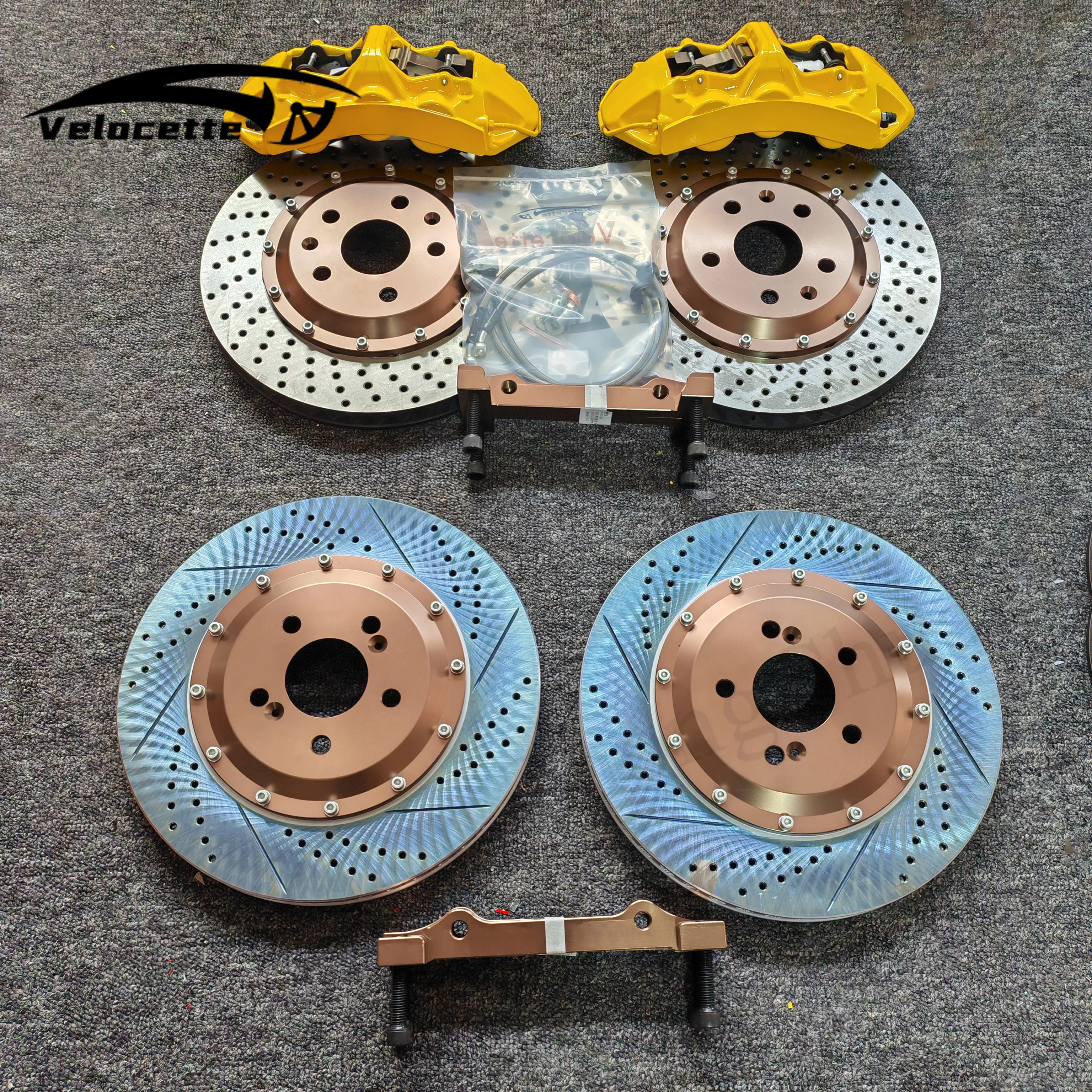 Modified And Upgraded Big Brake 6-piston Caliper Set With Two Piece Rotor 380mm For Bmw X6 E71 M4 F82 F11 F01
Modified And Upgraded Big Brake 6-piston Caliper Set With Two Piece Rotor 380mm For Bmw X6 E71 M4 F82 F11 F01