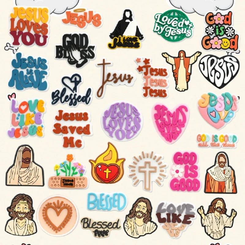 wholesale Middle Eastern Seri of Faith Series PVC Footwear I Love Jesus Blessed Heart Phrases Footwear Accessories Holiday Party 
wholesale Middle Eastern Seri of Faith Series PVC Footwear I Love Jesus Blessed Heart Phrases Footwear Accessories Holiday Party