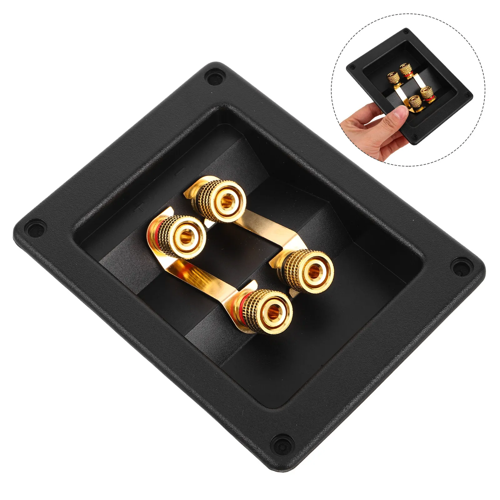 High Fidelity Speaker Terminal Box with Four Terminals Speaker Junction Box Crossover Design Clear for Home
High Fidelity Speaker Terminal Box with Four Terminals Speaker Junction Box Crossover Design Clear for Home