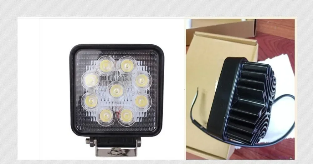 car 27W led work light lamp 12V led driving lights 4X4 ATV tractor offroad 27W led worklight fog lamp for trucks 24V
car 27W led work light lamp 12V led driving lights 4X4 ATV tractor offroad 27W led worklight fog lamp for trucks 24V