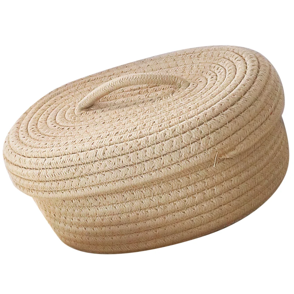 Cotton Rope Bins Nordic Simple Style Covered Storage Box Desktop Snacks Toy Cosmetics Basket Khaki Color Child
Cotton Rope Bins Nordic Simple Style Covered Storage Box Desktop Snacks Toy Cosmetics Basket Khaki Color Child