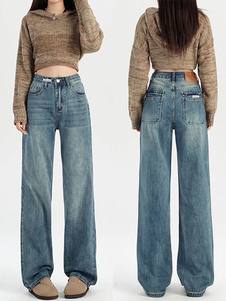 plus Size Straight Leg Denim Jeans Women's Autumn Winter New Sle Pants Pear ape Fat MM Slim Wide Leg Pants High Waist
plus Size Straight Leg Denim Jeans Women's Autumn Winter New Sle Pants Pear ape Fat MM Slim Wide Leg Pants High Waist
