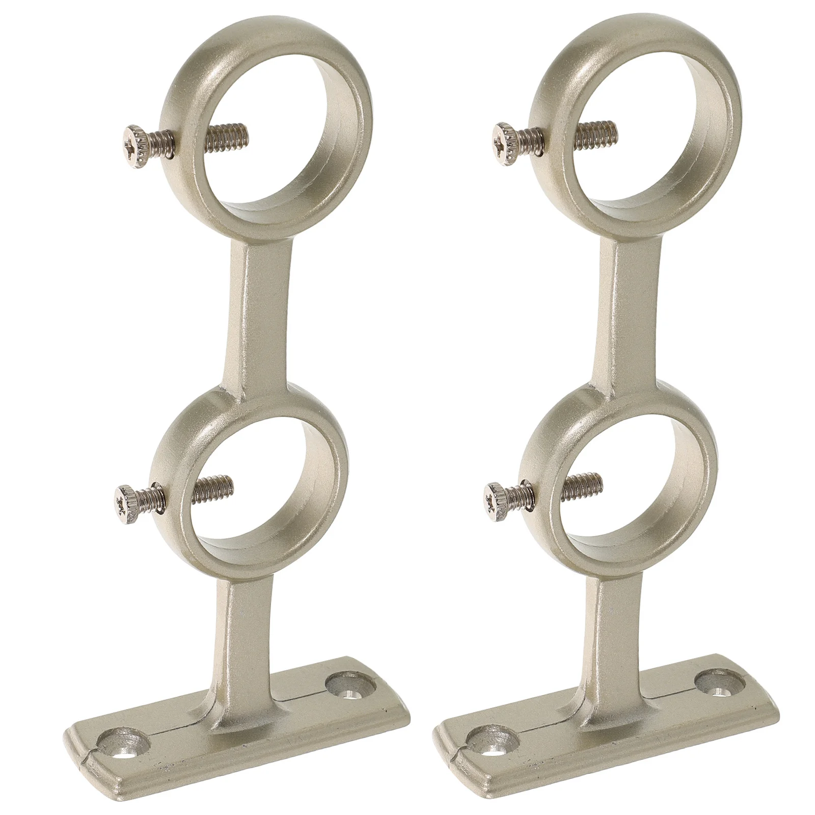 2Pcs Sturdy Support Double Curtain Rod Bracket Thickened Design Stable No Sagging Adjustable Corner Accessory Ideal for Various 
2Pcs Sturdy Support Double Curtain Rod Bracket Thickened Design Stable No Sagging Adjustable Corner Accessory Ideal for Various