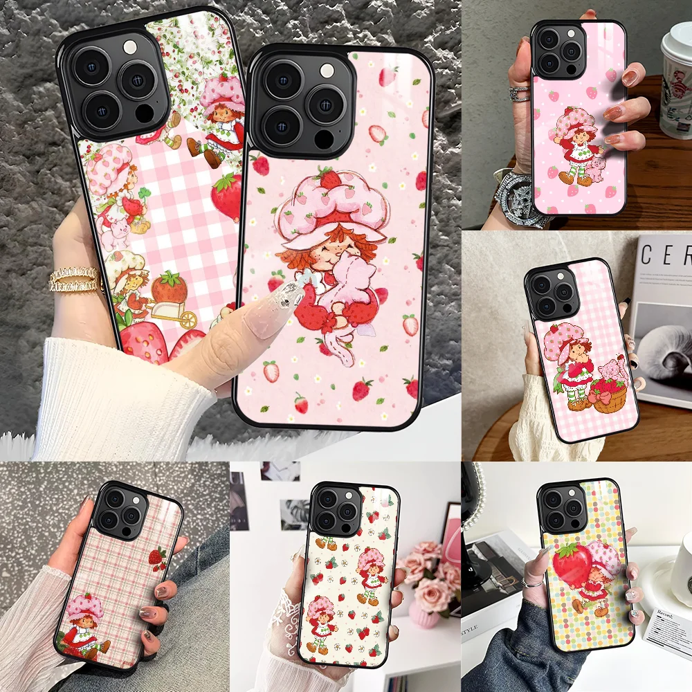 Pink Strawberry Cartoon S-Shortcake Phone Case For iPhone 16 15 14 13 12 11 Pro Xs Max Mini Plus Antislip Shockproof Hard Funda
Pink Strawberry Cartoon S-Shortcake Phone Case For iPhone 16 15 14 13 12 11 Pro Xs Max Mini Plus Antislip Shockproof Hard Funda