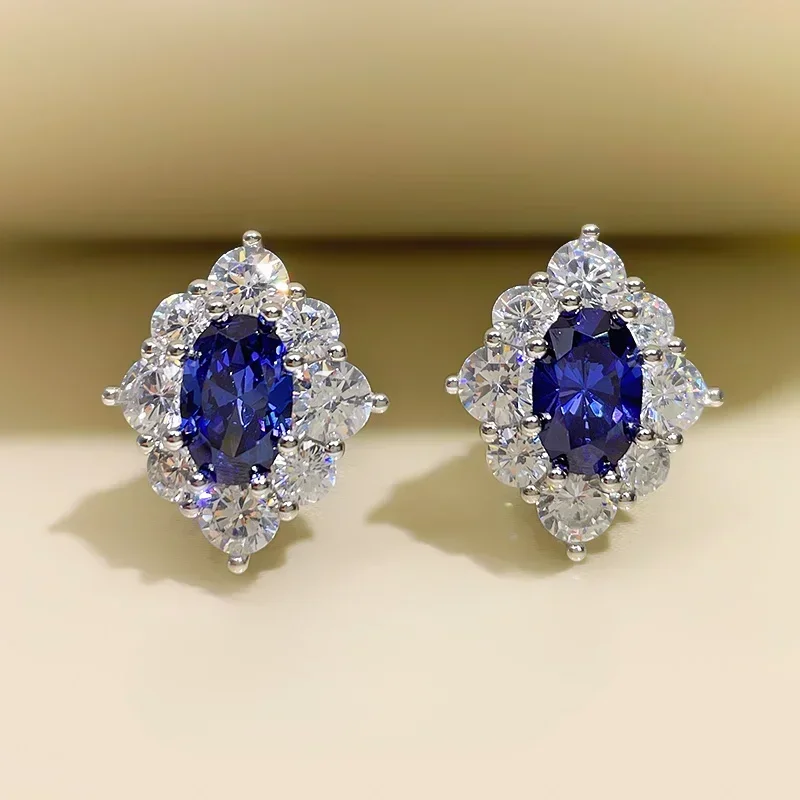 100% 925 Silver Earrings for Women 18K Blue Gemstones, Small and Luxury Wedding Jewelry Wholesale
100% 925 Silver Earrings for Women 18K Blue Gemstones, Small and Luxury Wedding Jewelry Wholesale