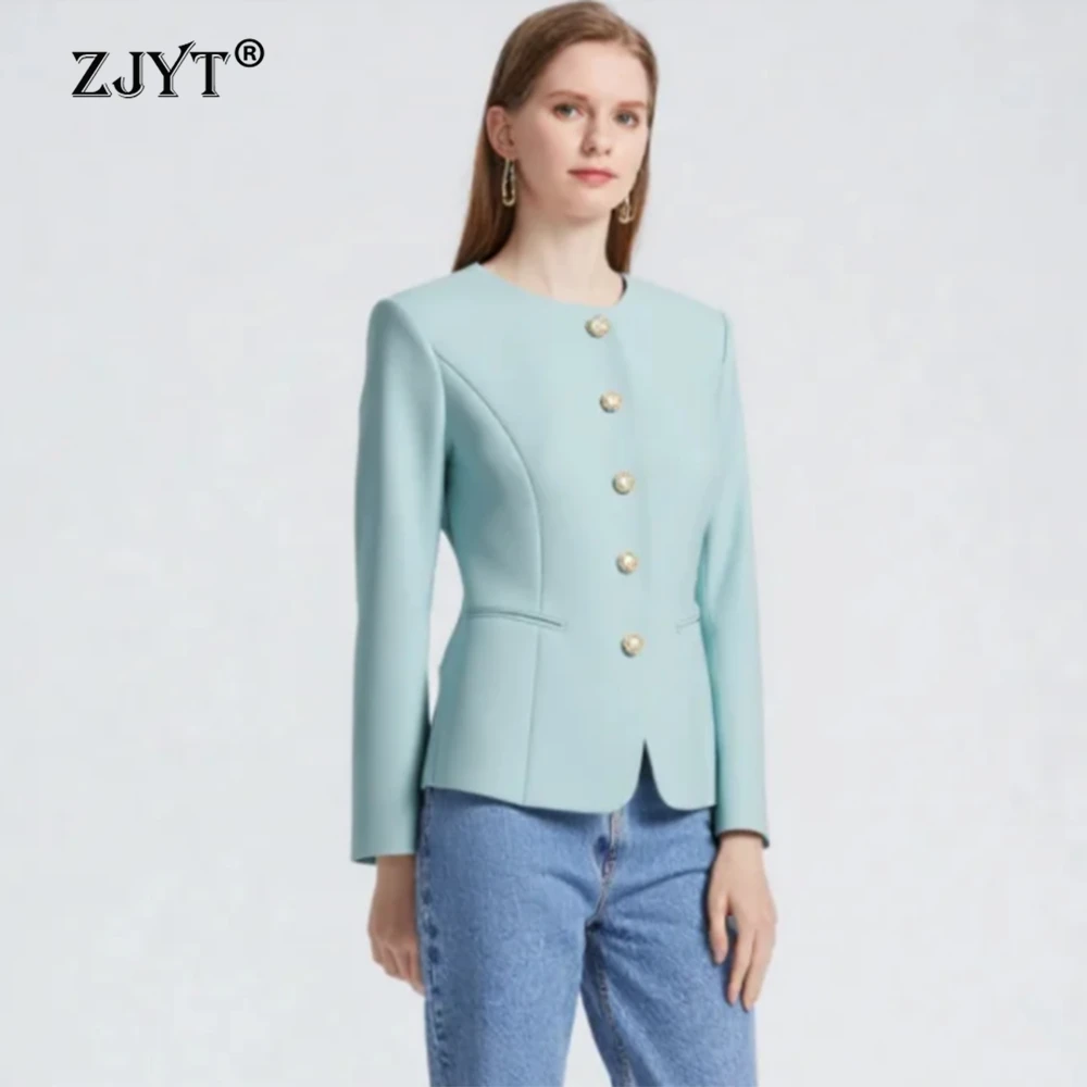 Элегантный женский блейзер ZJYT: Новая модная офисная одежда для женщин, весенние топы с длинным рукавом, повседневная верхняя одежда, синий, розовый
Элегантный женский блейзер ZJYT: Новая модная офисная одежда для женщин, весенние топы с длинным рукавом, повседневная верхняя одежда, синий, розовый