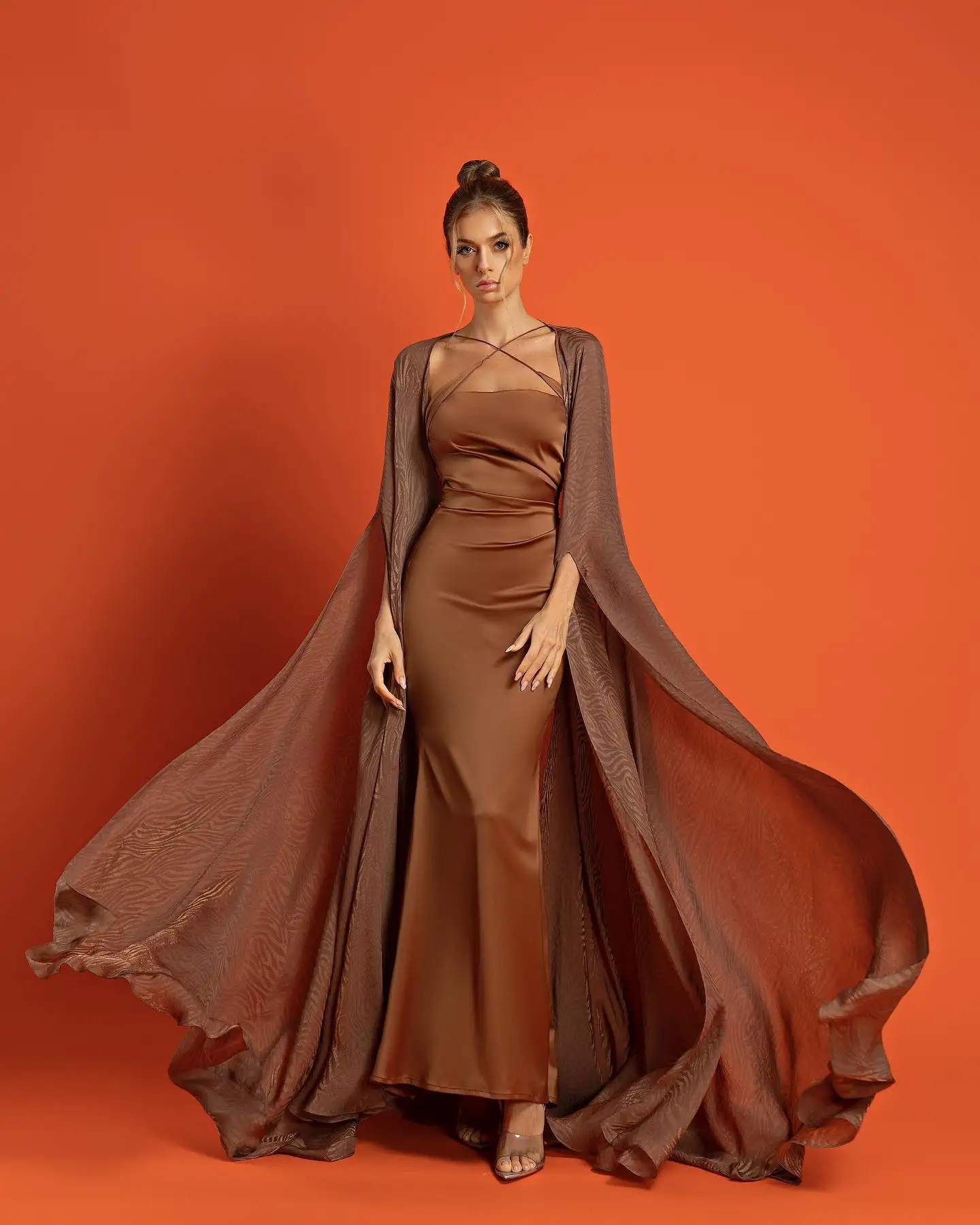 Customized Sexy Satin Mermaid Shawl Evening Dresses Temperament Strapless Sleeveless Celebrity Gowns Custom Size Prom Dress
Customized Sexy Satin Mermaid Shawl Evening Dresses Temperament Strapless Sleeveless Celebrity Gowns Custom Size Prom Dress