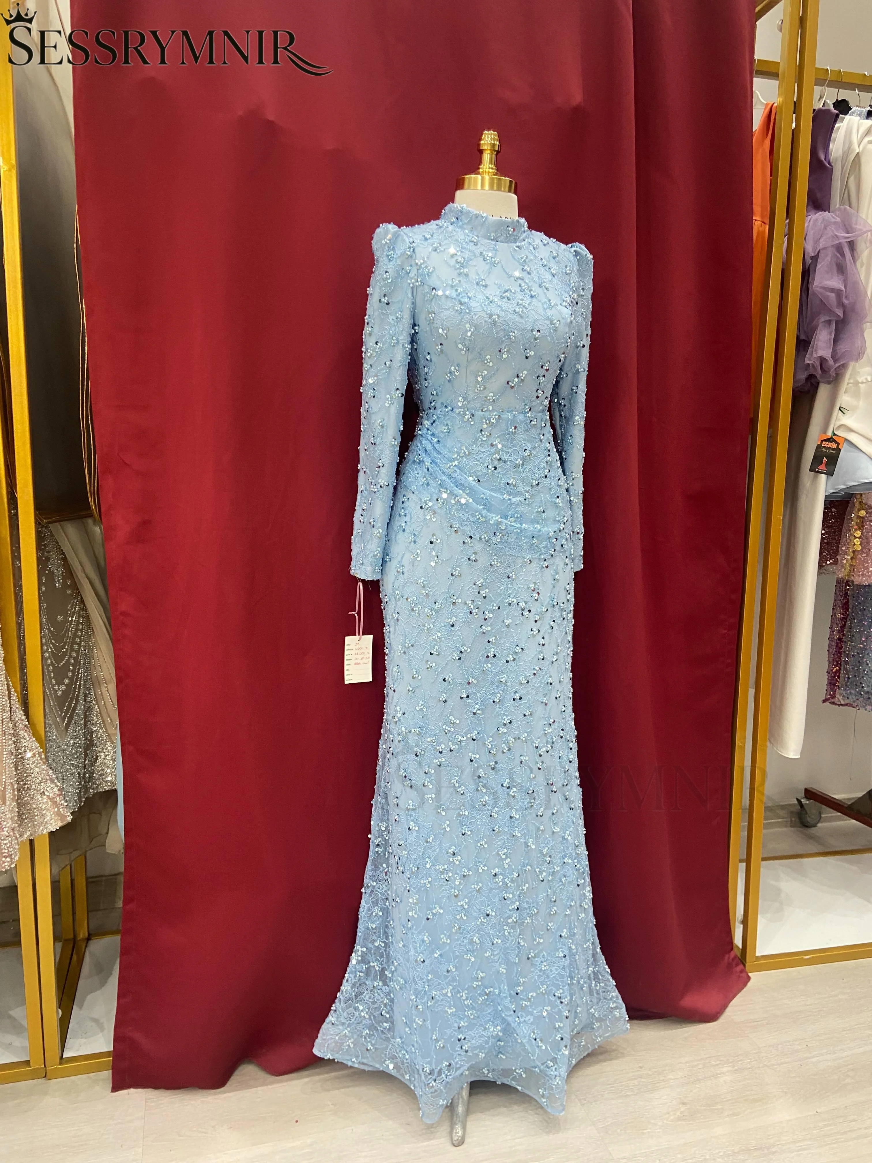 SESSRYMNIR Women'S Wedding Party Attire Customize Scoop Neck Mermaid Evening Dresses Beaded Details Floor-Length Women'S Formal
SESSRYMNIR Women'S Wedding Party Attire Customize Scoop Neck Mermaid Evening Dresses Beaded Details Floor-Length Women'S Formal