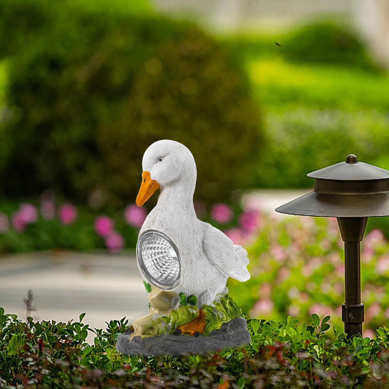 Solar Duck Lights Resin Craft Glowing Statue Outdoor Lawn Decor LED Figurine Garden Statues Night Light Energy Saving
Solar Duck Lights Resin Craft Glowing Statue Outdoor Lawn Decor LED Figurine Garden Statues Night Light Energy Saving