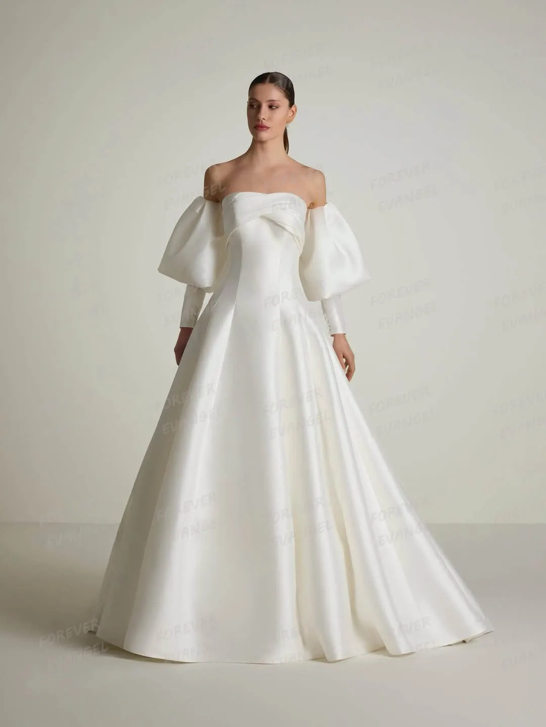 Simple A Line Wedding Dresses Woman's Long Sleeve Off Shoulder Sweep Train Bride Gowns Sexy Customized Satin Vestidos De Novia
Simple A Line Wedding Dresses Woman's Long Sleeve Off Shoulder Sweep Train Bride Gowns Sexy Customized Satin Vestidos De Novia