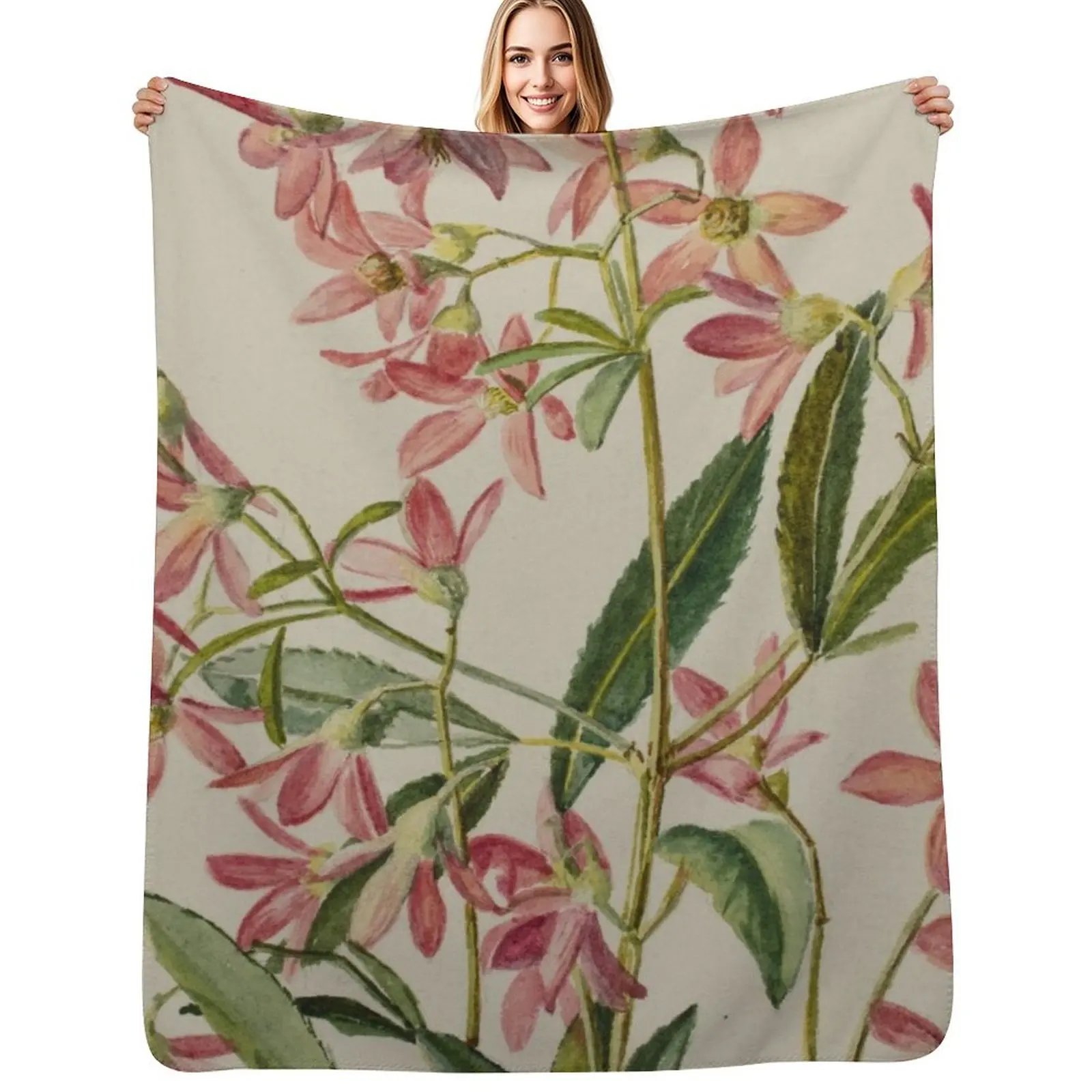 Saxifragacae. (rockfoils) Throw Blanket Machine Washable Soft Warm Blanket
Saxifragacae. (rockfoils) Throw Blanket Machine Washable Soft Warm Blanket