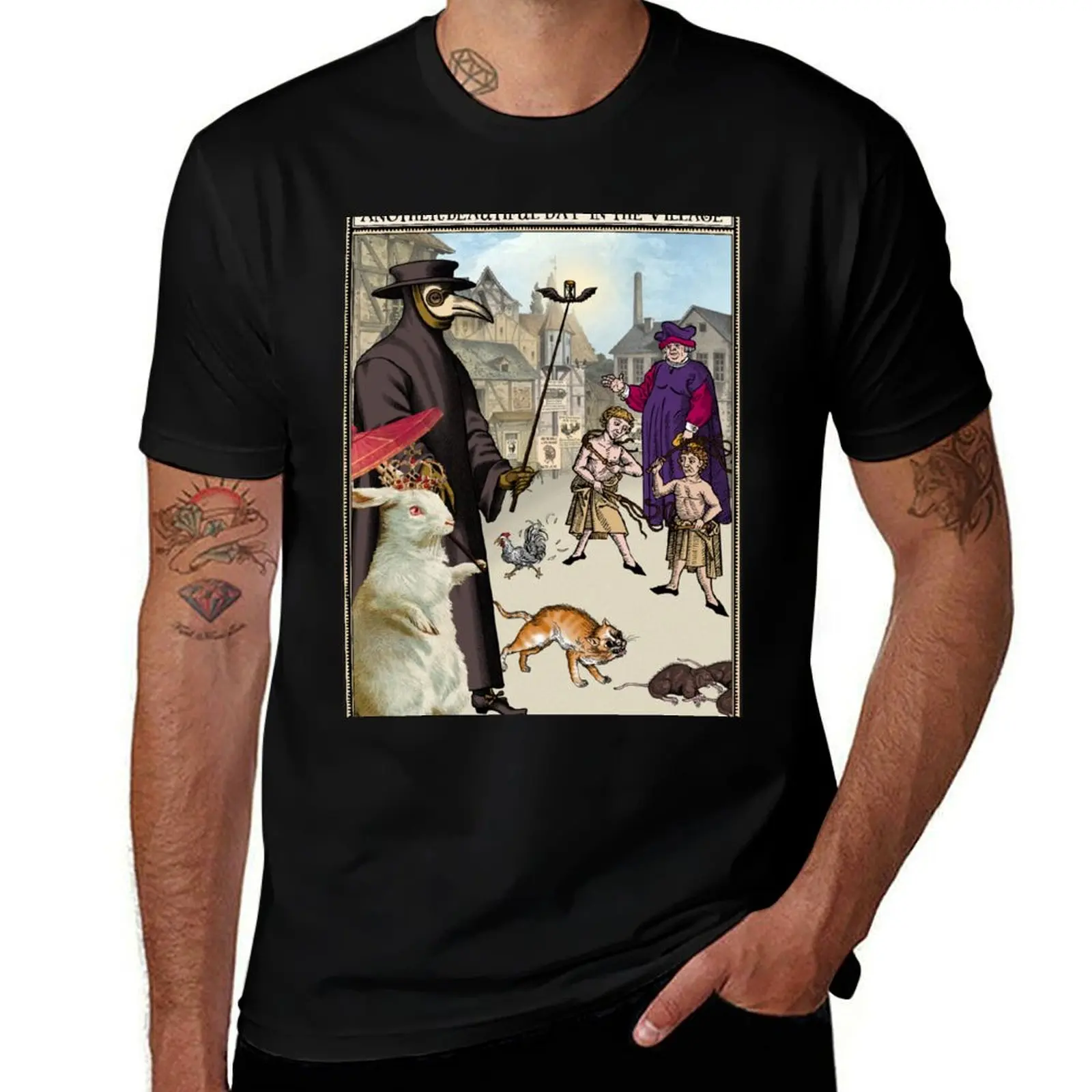 Plague Doctor and Rabbit Medieval Village T-Shirt Big Size Loose Fit Tee Shirt
Plague Doctor and Rabbit Medieval Village T-Shirt Big Size Loose Fit Tee Shirt