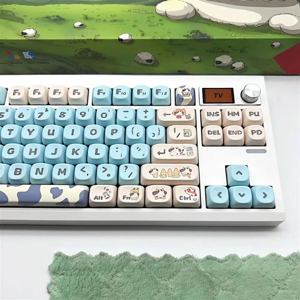 Cow Retro Keycaps (104/87 Keys) PBT Dye-Sub High Profile Keycaps for MX Switches - Animal Theme Keyboard Customization
Cow Retro Keycaps (104/87 Keys) PBT Dye-Sub High Profile Keycaps for MX Switches - Animal Theme Keyboard Customization