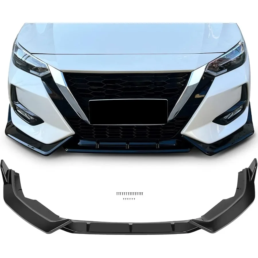 3PCS Black PP Front Bumper Body Kit Spoiler Chin Spoiler Front Bumper Lip for 2020 Nissan Slyphy Sentra Vehicle Aerodynamic Sty
3PCS Black PP Front Bumper Body Kit Spoiler Chin Spoiler Front Bumper Lip for 2020 Nissan Slyphy Sentra Vehicle Aerodynamic Sty
