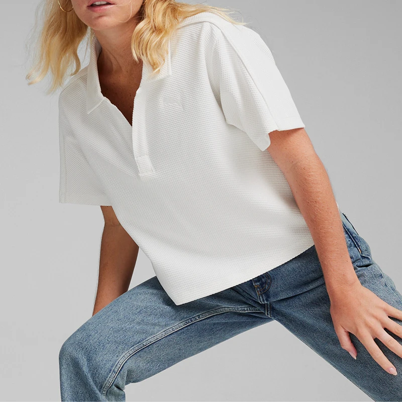 PUMA Натуральная летняя новая женская дышащая спортивная рубашка поло 682156-02
PUMA Натуральная летняя новая женская дышащая спортивная рубашка поло 682156-02