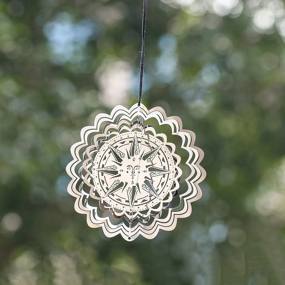 Compass Sun Wind Spinner Feng Shui Mysterious Sacred Whirligigs Illusion Wind Chimes Pendant DIY Suncatcher Making Yard Decor
Compass Sun Wind Spinner Feng Shui Mysterious Sacred Whirligigs Illusion Wind Chimes Pendant DIY Suncatcher Making Yard Decor