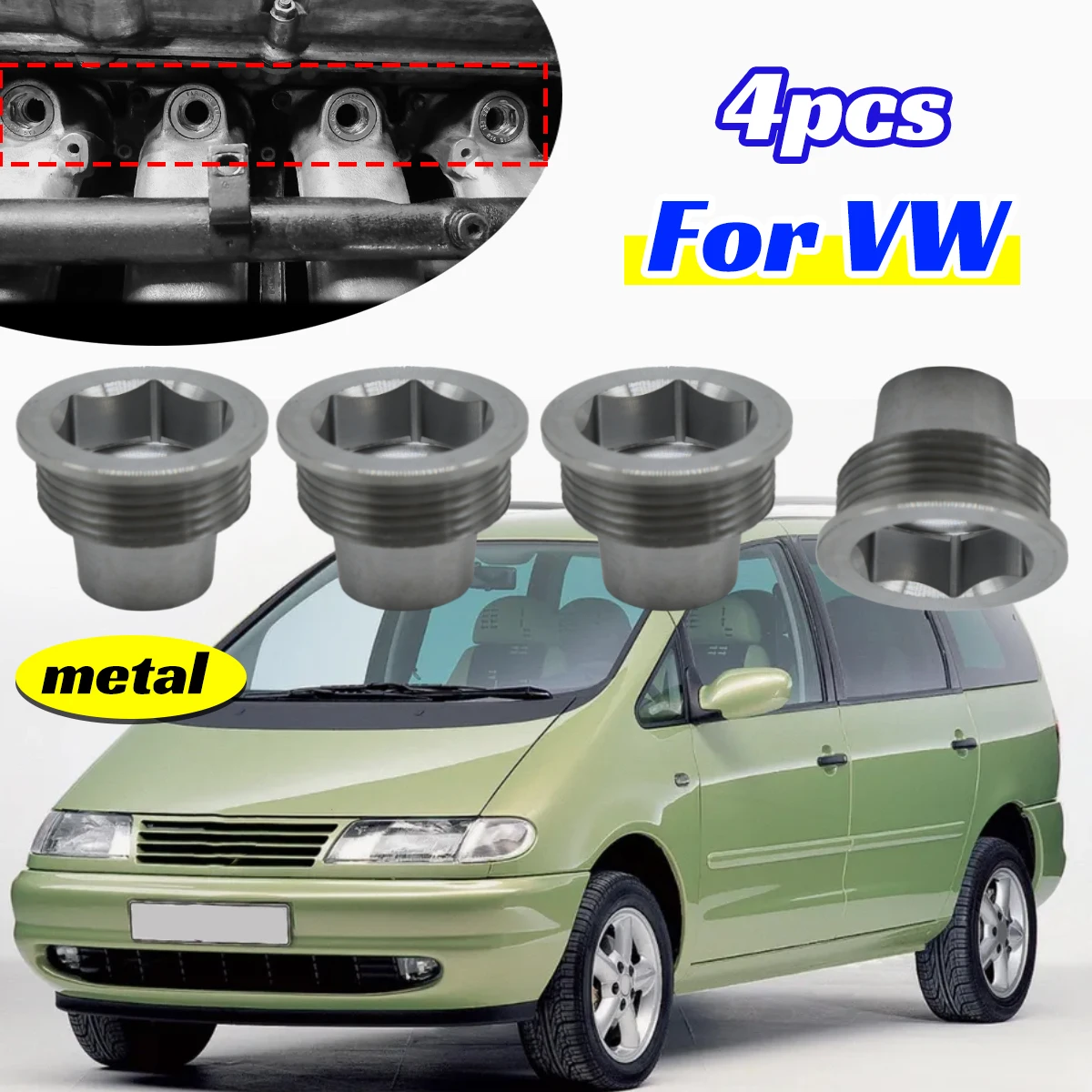 4pc Upgrade Aluminum Fuel Injector Insert Cup Seat for VW Jetta MK4 2000-2005 1.8T Control Engine Gas Repair Kit Accessories Car
4pc Upgrade Aluminum Fuel Injector Insert Cup Seat for VW Jetta MK4 2000-2005 1.8T Control Engine Gas Repair Kit Accessories Car
