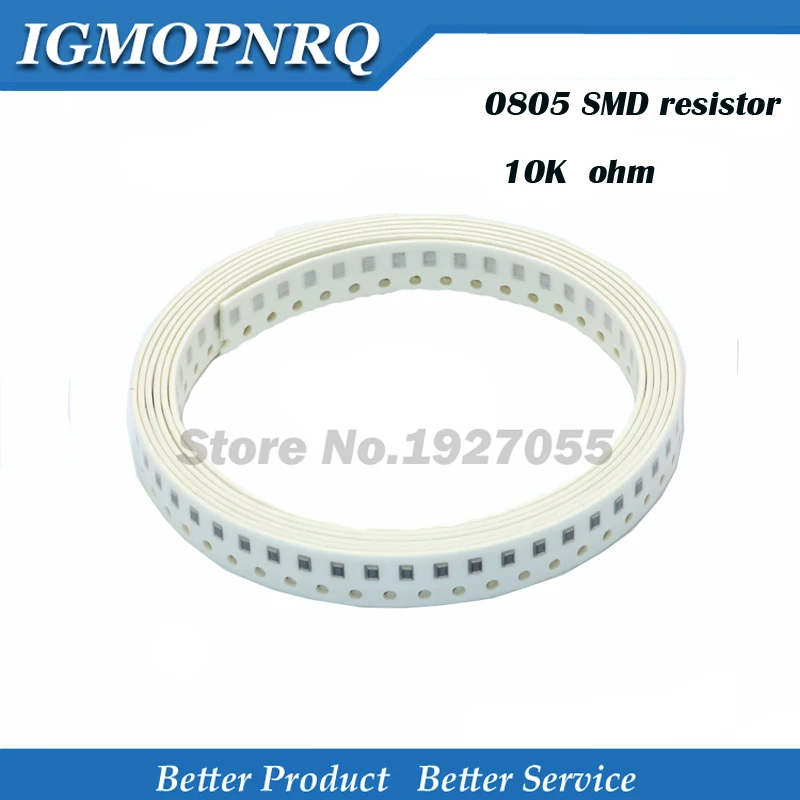 300PCS 0805 10k 103 SMD Resistor error 10K ohm 1/8W 103 Chip Resistor new
300PCS 0805 10k 103 SMD Resistor error 10K ohm 1/8W 103 Chip Resistor new