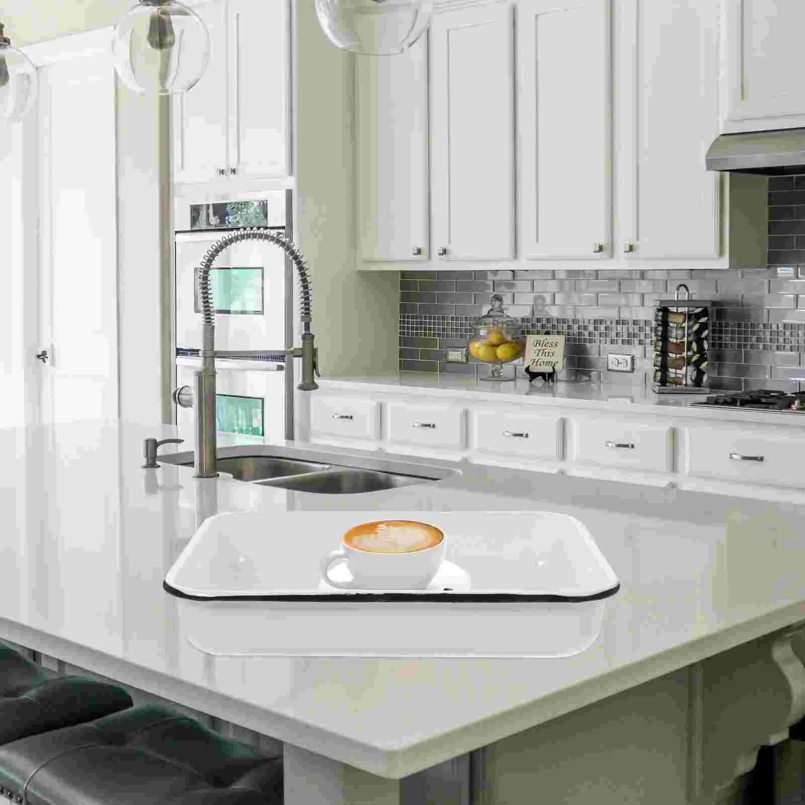 Cookware Enamel Baking Pan Tray Heat-resistant Storage Cooking Utensils Multifunctional
Cookware Enamel Baking Pan Tray Heat-resistant Storage Cooking Utensils Multifunctional
